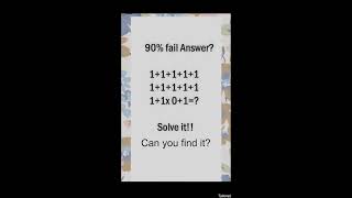 🔥 90% FAIL This EASY Math Puzzle! 😲 Can You Solve It LIVE?