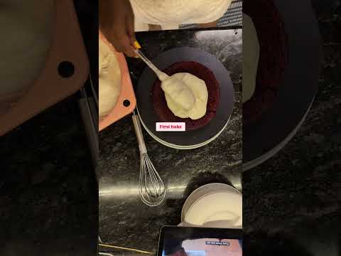baked Red velvet for the first time