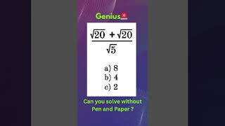 IQ Question | #maths #mathchallenge #mathstrick #iqtest