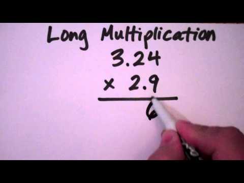 Mr. Premus Math Refresher - How to do Long Multiplication with Decimals