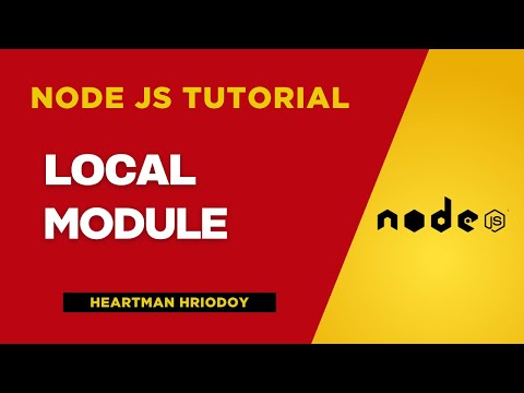 Module |  Local module - exports, require | Node js  tutorial | No talking