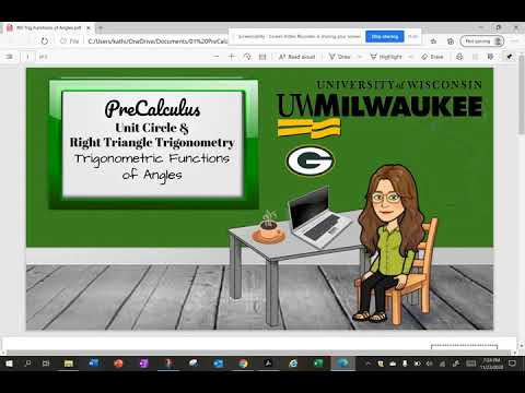 Trigonometric Functions of Angles