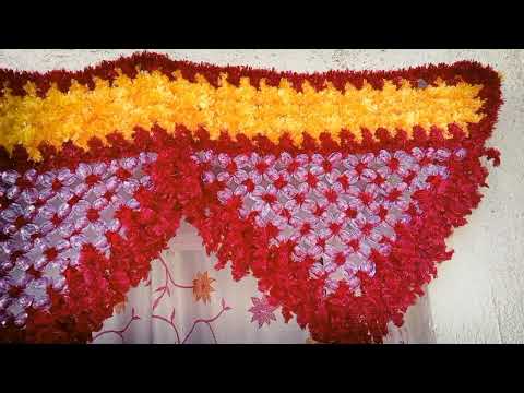 HOME MADE RED AND GREEN TORAN DESIGN | #TORANDESIGN | #TORANPATI | #TORAN | #MACRAME