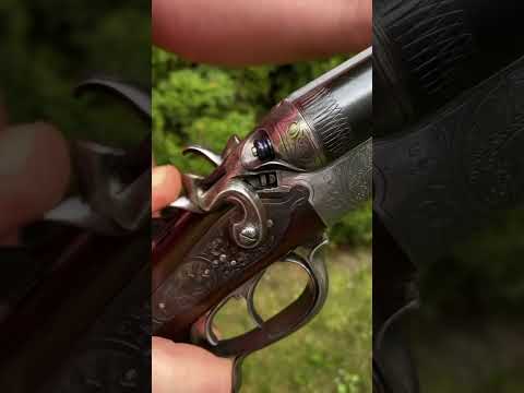 Antique triple barrel hunting gun, Sauer Suhl