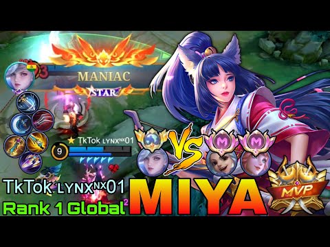 Full DMG Miya VS Supreme Enemies - Top 1 Global Miya by TkTok ʟʏɴxᶰˣ01 - Mobile Legends