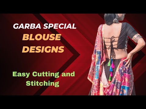 Navratri special blouse design | Garba blouse designs,Madhubala blouse  @Pooja_Saree_Sensations