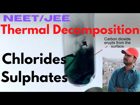 Heating Effects ( Thermal Decmposition) | Part 3 | Chlorides & Sulphates | NEET/JEE