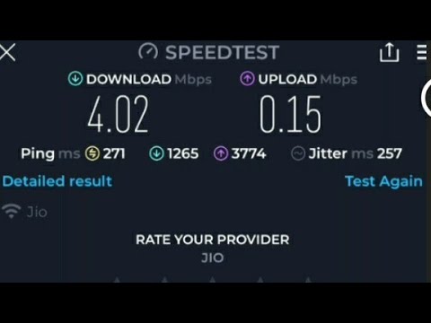 Jio Speed test in  Low internet connection area 😭#jionetwork#viral#jio#jiospeed