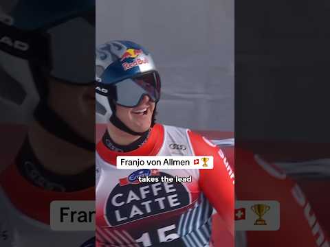 Franjo is theeeeere! 🇨🇭🥇 He wins the Downhill in Crans Montana! #fisalpine #worldcupcransmontana