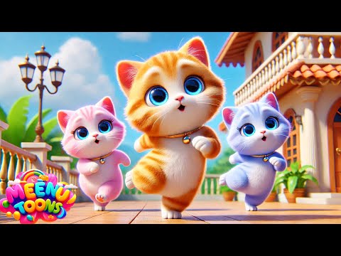 Meow Meow Billi Karti | म्याऊं म्याऊं बिल्ली | Hindi Rhymes For Childrens | Nursery Rhyme For Kids
