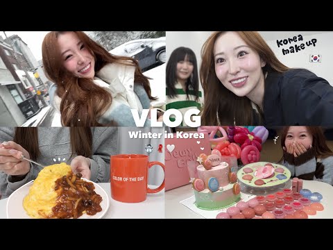 [Vlog] Living Alone in Korea 🏡 K-POP idol Makeup salon💄🎀BTS,ASTRO🎙️