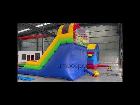 Inflatable wet dry slide