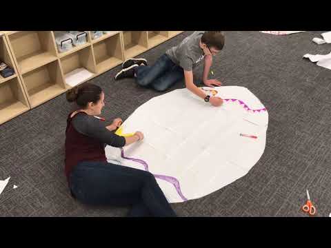 STEAM Time with Sophie and Gage: Giant Paper Easter Egg