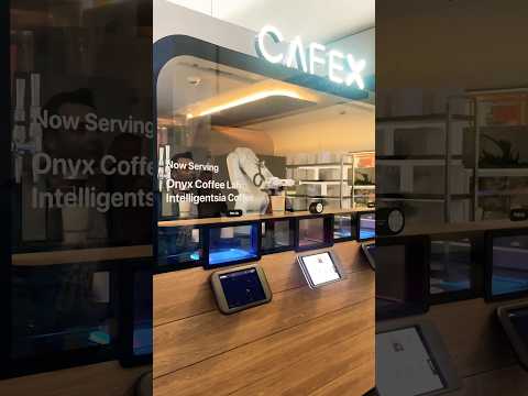 Robot makes coffee for you #sanfrancisco #airport #viralvideo #shorts #youtubeshorts #robot#cafex