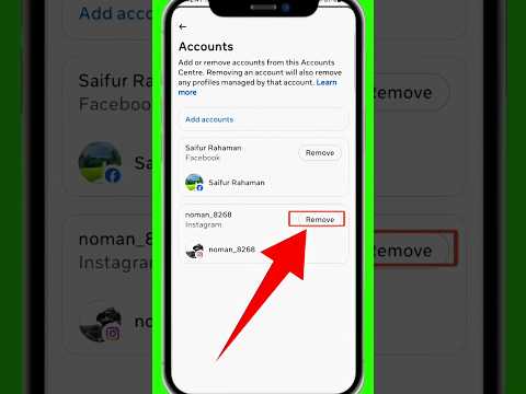 Facebook Instagram alada || Facebook toInstagram remove ||#shorts