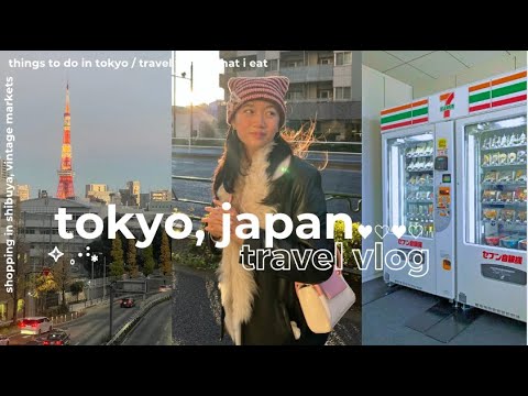 Japan Vlog 🍡 exploring Tokyo, shopping in Shibuya & Harajuku, girl's trip, what I eat , 7-Eleven