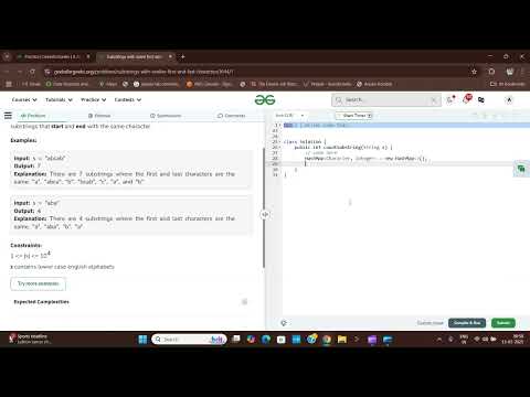 1 Hidden Pattern = 1000s of Substrings Counted Instantly | GeeksforGeeks Java #potd #gfgpotd #gfg
