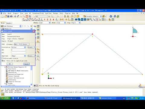 ABAQUS-Truss model
