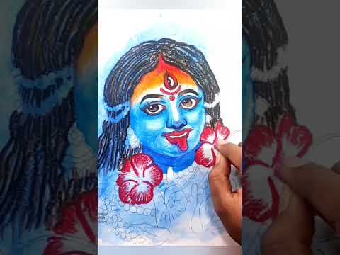 Maa Kali/Shyama Sangeet/Drawing #trending #new #art #status #whatsappstatus