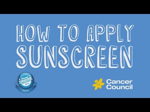 How to Apply Sunscreen