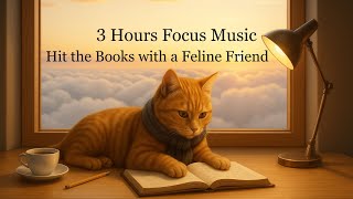 Study with Cat – 3 hours of Relaxing Piano & Lo-fi Ambience for Deep Study & Calm Focus | Long BGM