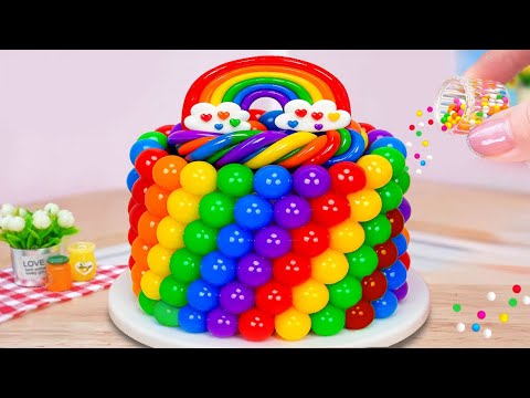 Best Rainbow Chocolate Cake Decorating 🍰 Best Yummy Miniature Rainbow Cake 🍒 Cake In Wonderland