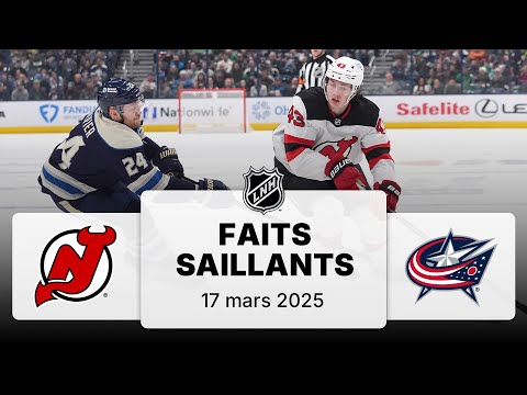 Devils vs Blue Jackets 17/03 | Faits saillants