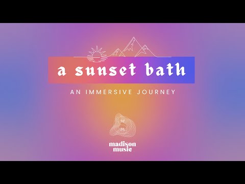 a sunset bath | 528 hz light + sound healing immersive journey