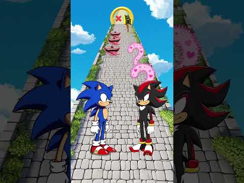 New Kiss Run! Sonic vs. Shadow Epic Funny Challenge!  #Sonic #Shadow