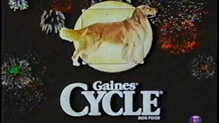 1991 Gaines Cycle Dog Food Sponsor TV Promo/Commercial