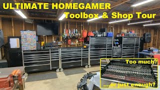 ULTIMATE HOMEGAMER Toolbox & Shop Tour!