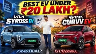 Kia Syros EV vs Tata Curvv EV ⚡ Best EV Under ₹20 Lakh? | Detailed Comparison