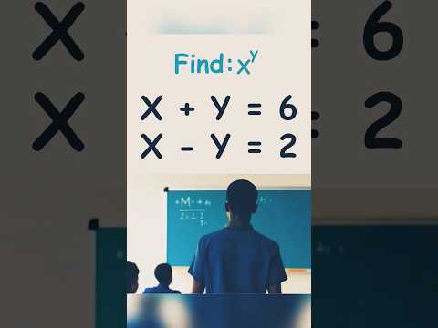 What's the FASTEST Way to Solve This Simultaneous Equation?