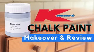 Kmart CHALK PAINT REVIEW: Is their $7 Furniture paint ANY GOOD? Coastal Sideboard transformation