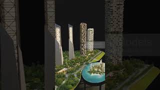 The Forest District, Dubai  #modelmaking #realestate #architecturalmodel