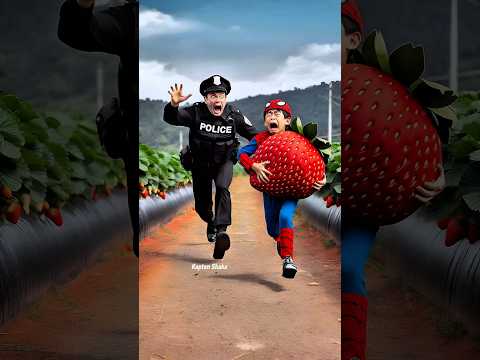 Spider-Man is chased by the police #avengers​ #ironman​ #sirenhead​ #shorts​