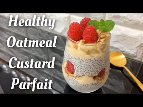 ヘルシーオートミールカスタードパフェ‼︎Healthy Oats Custard Parfait！