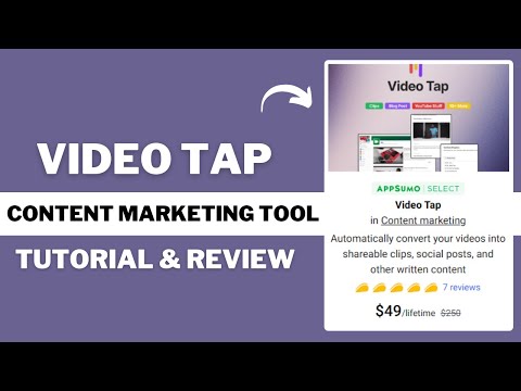 Video Tap Tutorial & Review 2024 | Best Appsumo Lifetime Deal | Saas LTD Hunter🔥