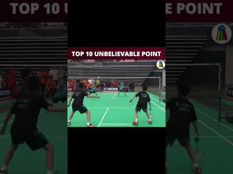 Top 10 unbelieveable badminton match #badminton 