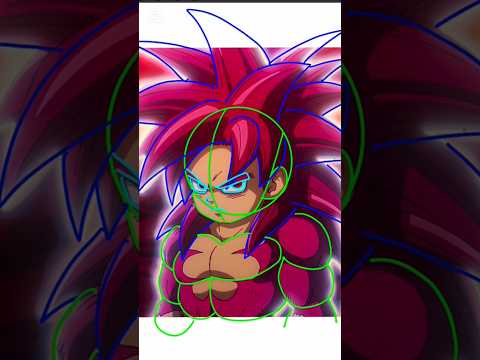 Drawing goku ssj4｜畫畫悟空超級撒亞人4｜dragonball daima｜龍珠大魔