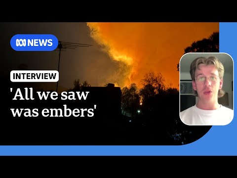 Melbourne resident recounts 'terrifying' escape from bushfire | ABC NEWS