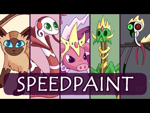 Creature Designs of Minecraft Youtubers (from DreamSMP) Part 2 | MCYT Speedpaint