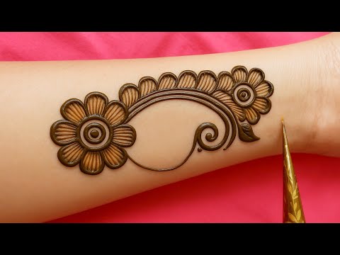 Simple mehndi design front hand | bridal mehndi design | mehndi designs | mehandi ki dizain | mehdi