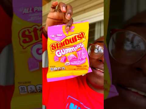 Starburst Gummies ALL PINKS‼️ #shorts #new #gummies #candy #starburst #candy #snacks #tss #pink