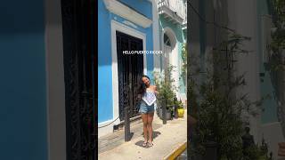 HELLO PUERTO RICO💌 #colieincollege #travel #lifestyle #vlog #sanjuan #oldtown #shorts