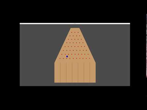 Godot Engine - Galton board demo (no sound)