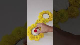 Haldi kumkum decoration rangoli/Entrance decoration for haldi kunku/मकर संक्रांती रांगोळी