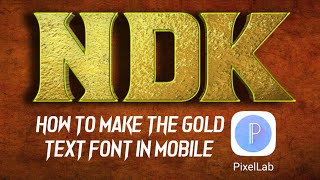 Mobile Gold text Effect (tutorial) #TextEffects