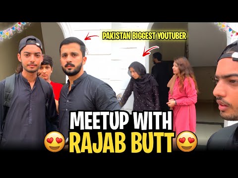 Rajab butt sy mil liya 😍|ghazal jawad| Pakistan biggest youtuber #foryou #rajabfamily #ghazal #fyp