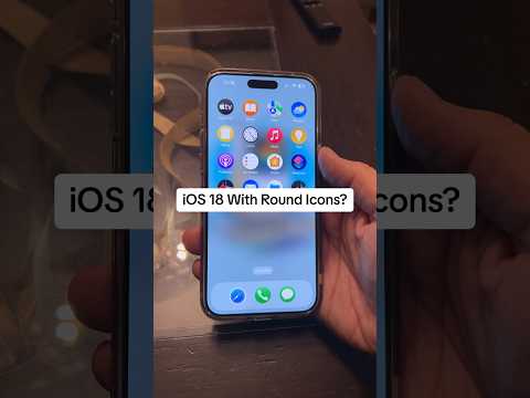 iPhone with round icons on iOS 18? Would you like to see these arriving from visionOS to iOS? #ios18